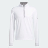 ADIDAS MEN'S QUARTER-ZIP GOLF PULLOVER - White