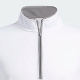 ADIDAS MEN'S QUARTER-ZIP GOLF PULLOVER - White