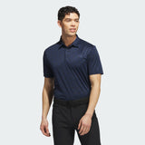 ADIDAS MEN'S CORE ALLOVER PRINT GOLF POLO SHIRT - Collegiate Navy / Black