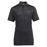 ADIDAS MEN'S ULTIMATE365 MESH PRINT POLO - BLACK/GREY FIVE