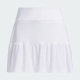 ADIDAS WOMEN'S ULTIMATE365 FRILL GOLF SKORT - WHITE