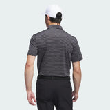 ADIDAS MEN'S ULTIMATE365 MESH PRINT POLO - BLACK/GREY FIVE