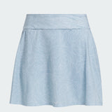 ADIDAS WOMEN'S ESSENTIALS PRINTED GOLF SKORT - WONDER BLUE