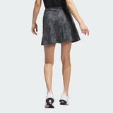 ADIDAS WOMEN'S ESSENTIALS PRINTED GOLF SKORT - BLACK
