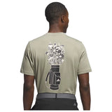 ADIDAS MEN'S GOLF GRAPHIC TEE - SILVER PEBBLE