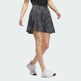 ADIDAS WOMEN'S ESSENTIALS PRINTED GOLF SKORT - BLACK
