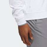ADIDAS MEN'S QUARTER-ZIP GOLF PULLOVER - White