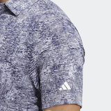 ADIDAS MEN'S AERIAL JACQUARD GOLF POLO SHIRT - GREY THREE