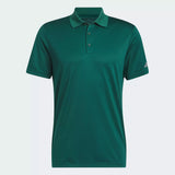 ADIDAS MEN'S CORE ADIDAS PERFORMANCE PRIMEGREEN POLO SHIRT - COLLEGIATE GREEN