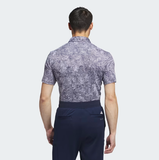 ADIDAS MEN'S AERIAL JACQUARD GOLF POLO SHIRT - GREY THREE