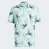 ADIDAS MEN'S OASIS MESH GOLF POLO SHIRT - Semi Flash Aqua