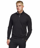 ADIDAS MEN'S ELEVATED ¼-ZIP - BLACK