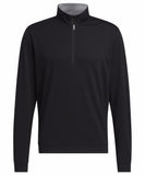 ADIDAS MEN'S ELEVATED ¼-ZIP - BLACK