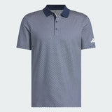 ADIDAS MEN'S BEYOND TEXTURED GOLF POLO SHIRT - COLLEGIATE NAVY