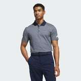 ADIDAS MEN'S BEYOND TEXTURED GOLF POLO SHIRT - COLLEGIATE NAVY