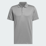 ADIDAS MEN'S CORE ADIDAS PERFORMANCE PRIMEGREEN POLO SHIRT - GREY