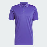 ADIDAS MEN'S CORE ADIDAS PERFORMANCE PRIMEGREEN POLO SHIRT - PURPLE