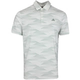 ADIDAS MEN'S ULTIMATE365 SPEED STRIPE GOLF POLO SHIRT - WHITE/SILVER GREEN