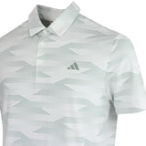 ADIDAS MEN'S ULTIMATE365 SPEED STRIPE GOLF POLO SHIRT - WHITE/SILVER GREEN