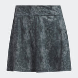 ADIDAS WOMEN'S ESSENTIALS PRINTED GOLF SKORT - BLACK