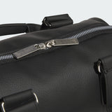 ADIDAS PU ROUND TOTE BAG - BLACK