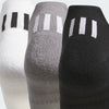ADIDAS MEN'S ANKLE GOLF SOCKS 3 PAIRS - White / Grey Three / Black