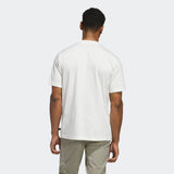 ADIDAS MENS'S GOLF T-SHIRT BTC GRAPHIC TEE - OFF WHITE