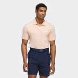 ADIDAS MENS'S ULTIMATE365 SOLID LC GOLF POLO SHIRT - POWDER CORAL
