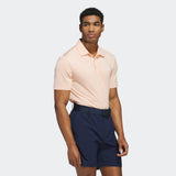 ADIDAS MENS'S ULTIMATE365 SOLID LC GOLF POLO SHIRT - POWDER CORAL