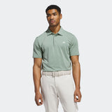 ADIDAS MENS'S ULTIMATE365 SOLID LC GOLF POLO SHIRT - SILVER GREEN