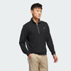 ADIDAS MENS GOLF LIGHTWEIGHT 1/4 ZIP TOP - BLACK