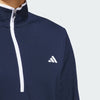 ADIDAS MENS GOLF LIGHTWEIGHT 1/4 ZIP TOP - COLLEGIATE NAVY