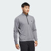 ADIDAS MENS GOLF LIGHTWEIGHT 1/4 ZIP TOP - GREY THREE