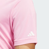ADIDAS MEN'S CORE ADIDAS PERFORMANCE PRIMEGREEN POLO SHIRT - LIGHT PINK