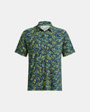 UNDER ARMOUR MEN'S PLAYOFF 3.0 PRINTED POLO - MIDNIGHT NAVY STARFRUIT