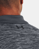UNDER ARMOUR MEN'S PERFORMANCE POLO 3.0 - PITCH GRAY BLACK