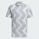 ADIDAS MEN'S ULTIMATE365 ALLOVER PRINT POLO SHIRT - Crystal Jade / Preloved Ink