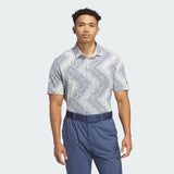 ADIDAS MEN'S ULTIMATE365 ALLOVER PRINT POLO SHIRT - Crystal Jade / Preloved Ink