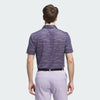 ADIDAS MEN'S ULTIMATE MESH PRINT GOLF POLO SHIRT - PRELOVED VIOLET