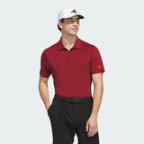 ADIDAS MEN'S ULTIMATE365 MINI BUNKER GOLF POLO SHIRT - AURORA RUBY