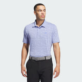 ADIDAS MEN'S ULTIMATE365 POWER GRID PRINT GOLF POLO SHIRT - BLUE SPARK