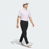 ADIDAS MEN'S ULTIMATE365 PRINTED MESH GOLF POLO SHIRT - WHITE/BLACK
