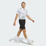ADIDAS MEN'S ULTIMATE365 PRINTED MESH GOLF POLO SHIRT - WHITE