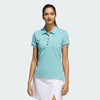 ADIDAS WOMENS ULTIMATE365 SHORT SLEEVE GOLF POLO SHIRT - MINT TON