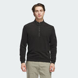 ADIDAS MEN'S ULTIMATE365 TERRY CLOTH QUARTER-ZIP PULLOVER - BLACK