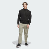 ADIDAS MEN'S ULTIMATE365 TERRY CLOTH QUARTER-ZIP PULLOVER - BLACK