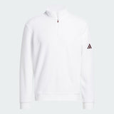 ADIDAS MEN'S ULTIMATE365 TERRY CLOTH QUARTER-ZIP PULLOVER - WHITE