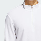 ADIDAS MEN'S ULTIMATE365 TERRY CLOTH QUARTER-ZIP PULLOVER - WHITE