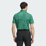 ADIDAS MEN'S ULTIMATE365 TEXTURED STRIPE GOLF POLO SHIRT - PRELOVED GREEN/COLLEGIATE GREEN
