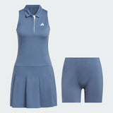ADIDAS WOMEN'S ULTIMATE365 TOUR PLEATED GOLF DRESS - PRELOVED INK